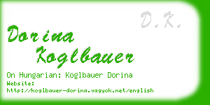 dorina koglbauer business card